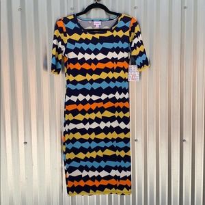 NWT Lularoe Julia Print Dress XS